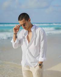 Pure Coast – Classic White Linen Shirt